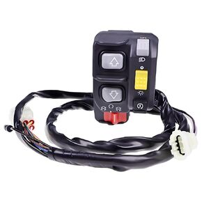 Left Handlebar Electric Shift Switch 35200-HN5-N12 Compatible with Honda Rancher 350 TRX350FE/TE ES ATV 35200-HN5-N11 Start Stop Headlight Switch