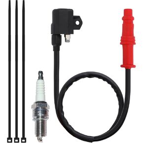 Premium Ignition Coil & Spark Plug Set Compatible with Polaris Ranger 400 500 & Sportsman 400 450 500 HO 4x4 6x6 ATV Models 2004-2013 (OEM Part #3089239)