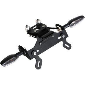 حامل لوحة الترخيص الخلفي Fender Eliminator Tail LED مؤشر LED انعطف إشارة وميض مجموعة متوافقة مع Z800 Z 800 2013-2018 (واضح)