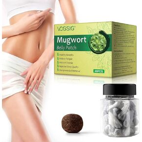 40pcs رقعة بوليود خشب الخشب ، ملصق سرة mugwort ، حبوب جوهر Mugwort العشبية الطبيعية و 40pcs تصحيح moxibustion ، رقعة زر البطن moxibustion ، تصحيح الخصر البطن العشبي للرجال والنساء
