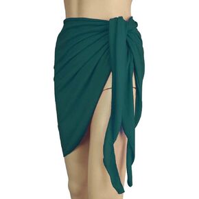 Women Beach Sarong Summer Bikini Cover Up Swimsuit Wrap Skirt Solid Beach Wrap Soft, Multi Color 55" × 19.7" WFZ17 in Kuwait