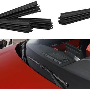 Asubha 4PCS Revel Wiper Blade ، إكسسوارات السيارات العالمية ، بحجم 26 "قابلة للتعديل من استبدال ملاعب ممسحة الزجاج الأمامي العالمي لصالح الشريط المطاطي للزجاج الأمامي والخلفي