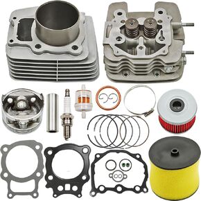 GXYWADY Big Bore 355cc Cylinder Head Piston Top End Gasket Kit Replacement for Honda Rancher TRX350 TRX 350 2000-2006 Parts 12100-HN5-670