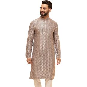 Sojanya (منذ عام 1958 للرجال القطن Rayon اللامع الخيط الترابط فقط Kurta