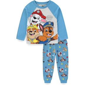 Paw Patrol Nickelodeon Boys 2-Piece Long Sleeve Shirt and French Terry Pants Set for Toddler and Big Kids
