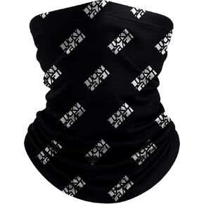 LUCKY CRAFT Fishing Neck Gaiter for Men and Women, Lightweight, Stretchable Face Cover, for Outdoor Sports, Black and White