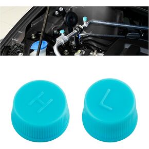 2PCS Car Air Conditioner Valve Caps,Dustproof Car AC Caps with Built-in Gasket Include High and Low Pressure Cap,Professional Vehicle Accessories AC Valve Cap for R134A System (2PCS)
