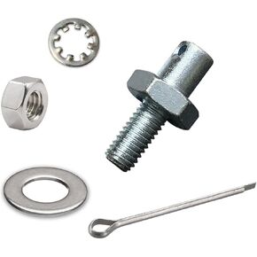 2Set Throttle Cable Adapter Stud Kit #8009, Throttle Cable Kit for 1977-later Chevrolet, Throttle Cable Ends with Nut, Swa Washers and Cotter Pin