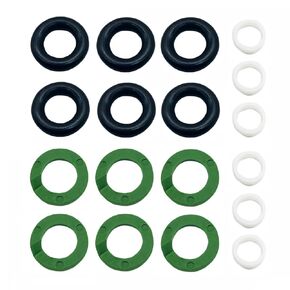 6 مجموعة مجموعات ختم فوهة حقن الوقود متوافقة مع Touareg A4 A5 A6 A7 A8 Q7 Q7 RS3 RSQ3 TTRS حقن الوقود O-RINGS RINGS 06E998907E 06E998907B