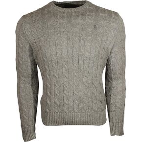 POLO RALPH LAUREN Men's Iconic Cable Knit Cotton Pullover Sweater