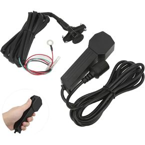 2.85m/9ft corded 3 Prong Winch Remote Remote مع توصيل المقبس ، التحكم عن بُعد من البلاستيك ، والتحكم اليدوي الداعي الشاق لـ 12V ATV UTV Winch