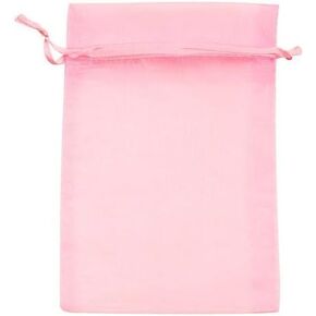 ATCG 25pcs 10x14 Inches Large Drawstring Organza Bags Decoration Festival Wedding Party Favor Pouches (White)