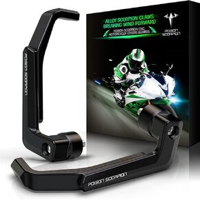 حراس رافعة الدراجات النارية | Poison Scorpion CNC CLUCT BRAKE Handlebar Protector متوافق مع EX250 EX300 EX400 EX650 KLE650 Z125 Z750 Z800 Z900 Z900RS Z1000SX ZX6R ZX9R ZX10R ZX12R ZX14R
