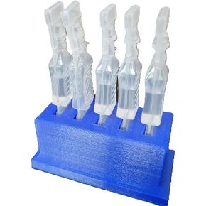 Eye Drop Vials Holder & Storage for Single-use Disposable Eye Drops, Holds 5 Single-Use Disposable vials per Holder - Znet3D (Black)