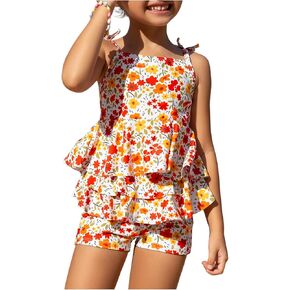 MakeMechic Girl's Tankini يضع بدلة السباحة الكنكش