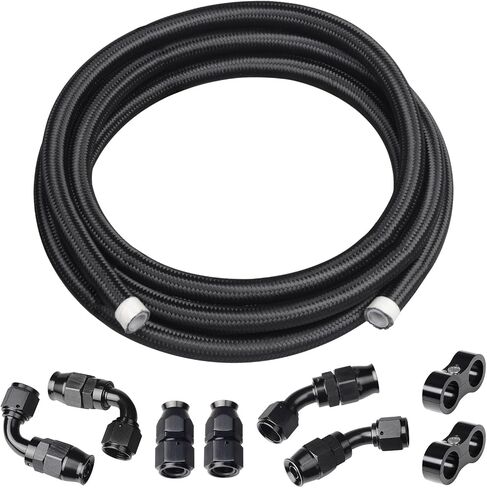 8AN PTFE Fuel Line Hose end Kit, 10FT E85 Fuel Hose Line in Saudi Arabia