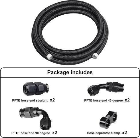 8AN PTFE Fuel Line Hose end Kit, 10FT E85 Fuel Hose Line in Saudi Arabia