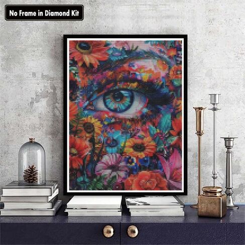 zariocy 5d مجموعات الفن الماس للبالغين الكلب الملكة، diy الماس اللوحة الفنية الحيوان جولة الحفر الكامل الكريستال الماس التطريز لوحات الفنون الحرفية للمنزل مكتب جدار ديكور 12x16 بوصة in Kuwait