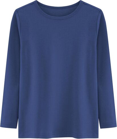 Boys Cotton Long Sleeve Shirts, Soft Undershirts for Kids 5-12 Years in Saudi Arabia