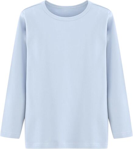 Boys Cotton Long Sleeve Shirts, Soft Undershirts for Kids 5-12 Years in Saudi Arabia