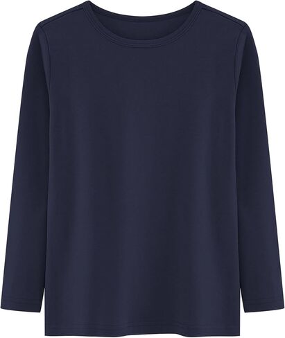 Boys Cotton Long Sleeve Shirts, Soft Undershirts for Kids 5-12 Years in Saudi Arabia