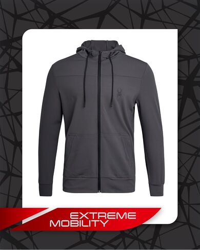 Hoodie النشط للرجال SPYDER - قميص من النوع الثياب ذو اللغات الكاملة ذات الأجزاء الكاملة - هوديز دافئة في الهواء الطلق للرجال (S -XL) in Saudi Arabia