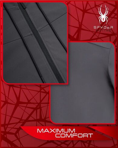 Hoodie النشط للرجال SPYDER - قميص من النوع الثياب ذو اللغات الكاملة ذات الأجزاء الكاملة - هوديز دافئة في الهواء الطلق للرجال (S -XL) in Saudi Arabia
