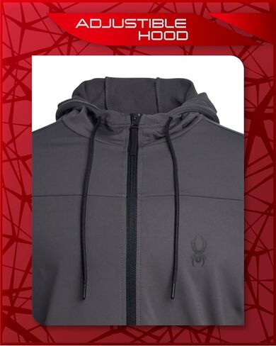 Hoodie النشط للرجال SPYDER - قميص من النوع الثياب ذو اللغات الكاملة ذات الأجزاء الكاملة - هوديز دافئة في الهواء الطلق للرجال (S -XL) in Saudi Arabia