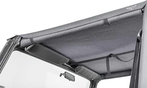 MasterTop Bimini Summer Soft Top, Black Diamond - Fits Jeep Wrangler YJ 1987-1995 - Open Air Fabric Top Cover for Sun and Light Rain Protection in Saudi Arabia