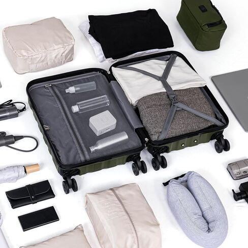 Luggage Sets 5 Piece, Suitcases with Wheels, ABS Hard Case Luggage with TSA Lock Spinner Wheels, Carry On Luggage Set (20/24/28 inch) (5 Piece Sets (20"/24"/28"/DB/TB)) in Kuwait