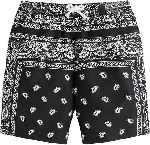 Soly Hux Boy's Summer Boho Paisley Print High Cherced Shorts in Kuwait