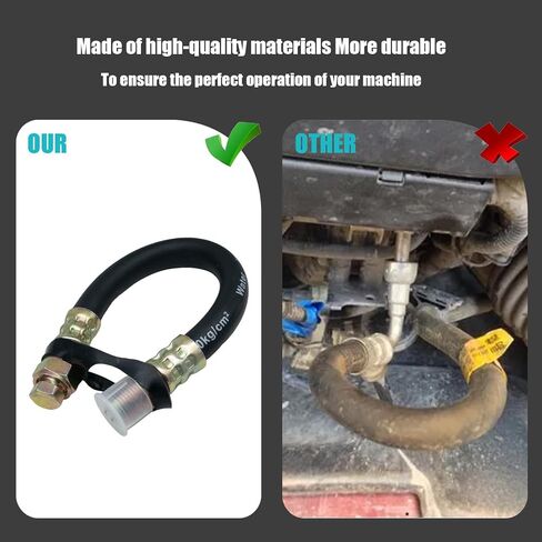 10.5 "خرطوم تصريف زيت المطاط الاصطناعي الأسود (2 حزمة) لمحركات Briggs & Stratton ، متوافقة مع السلسلة 29-61 ، ارتفاع درجة الحرارة والضغط in Kuwait