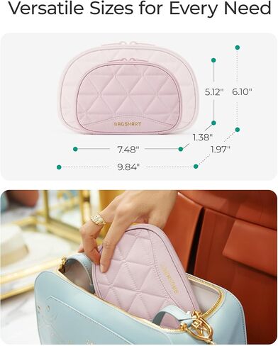 BAGSMART Travel Jewelry Case Jewelry Organizer Storage Roll Rings Necklaces Earrings Bracelets Brooches Watch Large Portable Black in Saudi Arabia