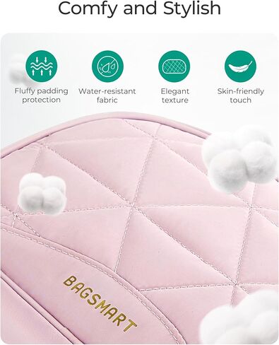 BAGSMART Travel Jewelry Case Jewelry Organizer Storage Roll Rings Necklaces Earrings Bracelets Brooches Watch Large Portable Black in Saudi Arabia