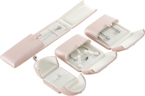 PU Leather Velvet Bracelet Necklace Display Box, Pendant Packing Case, Long Chain Jewelry Storage Box in Kuwait