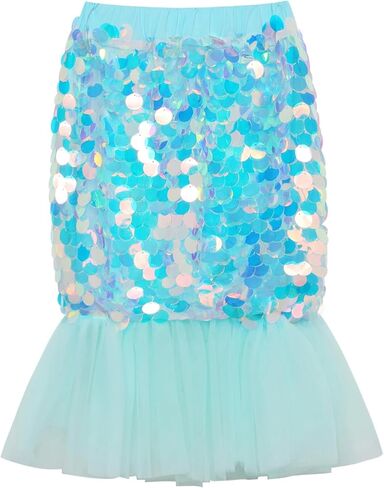Toddler Mermaid Skirt Girls Sparkle Sequin Tail in Kuwait