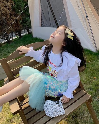 Toddler Mermaid Skirt Girls Sparkle Sequin Tail in Kuwait