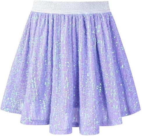 Mirawise Girls Metallic Sequin Skirt Sparkle Glitter Shiny Pleated Skirts Dance Outfit Party Elastic Waist Skorts Size 6-13 in Kuwait