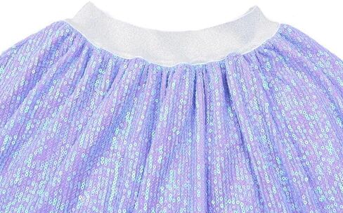 Mirawise Girls Metallic Sequin Skirt Sparkle Glitter Shiny Pleated Skirts Dance Outfit Party Elastic Waist Skorts Size 6-13 in Kuwait