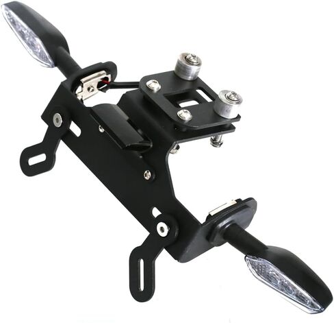 حامل لوحة الترخيص الخلفي Fender Eliminator Tail LED مؤشر LED انعطف إشارة وميض مجموعة متوافقة مع Z800 Z 800 2013-2018 (واضح) in Kuwait