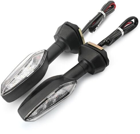 حامل لوحة الترخيص الخلفي Fender Eliminator Tail LED مؤشر LED انعطف إشارة وميض مجموعة متوافقة مع Z800 Z 800 2013-2018 (واضح) in Kuwait