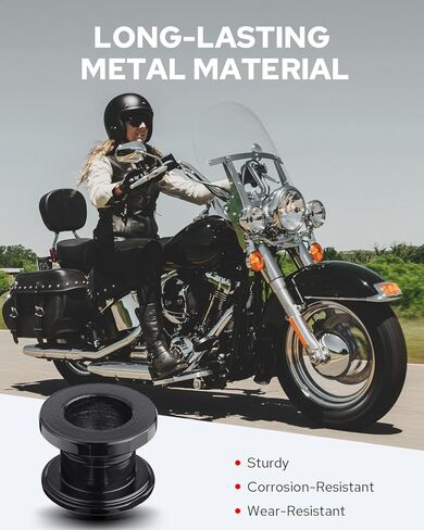 Benlari Four Point Docking Hardware Kits Quick Release Sissy Bar Luggage Rack Motorcycle Fit For Harley Softail FLDE, FLHC, FLHCS, FLSL, FXBB and FXST Models 2018-2024, Black in Kuwait