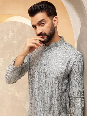 Sojanya (منذ عام 1958 للرجال القطن Rayon اللامع الخيط الترابط فقط Kurta in Saudi Arabia