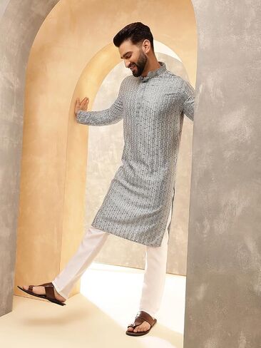 Sojanya (منذ عام 1958 للرجال القطن Rayon اللامع الخيط الترابط فقط Kurta in Saudi Arabia
