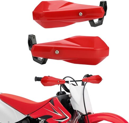 دراجة نارية حراس يدوية 7/8 "و 1 1/8" حماية حراسة اليد العالمية لـ CRF 110 CRF125 CRF 70 CRF80 CR 85 XR100 XR80 XR70 SSR110 DIRT PIKE BIKE ATV RED in Kuwait