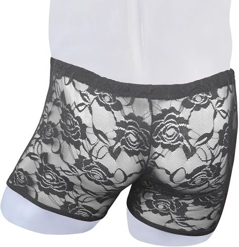 Men's Lace Boxers Underwear Seamless Lace Design with Low Waist Sexy and Comfortable Mens Under Panties in Kuwait