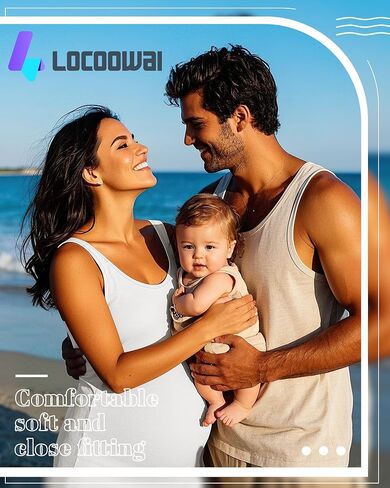 3 Pack Maternity Tank Tops Pregnancy Sleeveless Yoga Workout Cotton Shirts Scoop Neck Racer Back Athletic Tees in Kuwait
