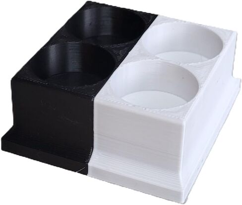 Znet3D Eye Drops Bottle Organizer & Tracker – AM/PM 4-Slot (White/Pink) in Kuwait