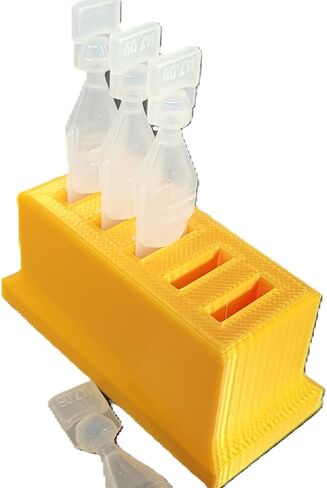 Eye Drop Vials Holder & Storage for Single-use Disposable Eye Drops, Holds 5 Single-Use Disposable vials per Holder - Znet3D (Black) in Kuwait