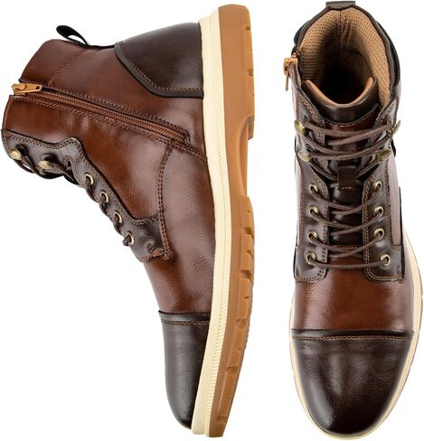 JITAI Men's Dress Oxfords Lace-Up Boots, Comfortable Casual Hiking Winter Work Shoes with Rubber Sole in Saudi Arabia